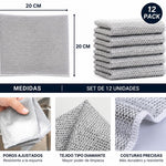 LimpiaMax™ | Kit de 12 Paños Reutilizables para Cocina