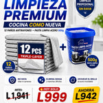 LimpiaMax™ | Kit de 12 Paños Reutilizables para Cocina